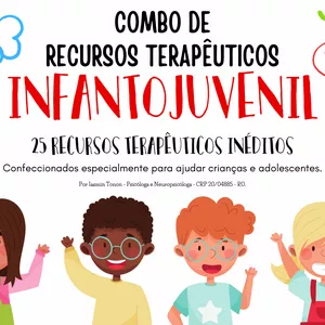 Imagem de capa para o Ebook Combo de Recursos Terapêuticos Infantojuvenil