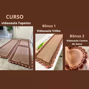 Imagem de capa para o Curso online VIDEOAULA TAPETE+2 VIDEOAULAS BÔNUS(trilho e centro de mesa)