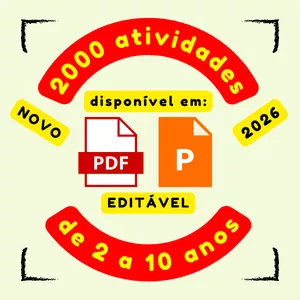 Imagem de capa para o Curso online Só Atividades 2026 - Atividades em PDF e Editáveis