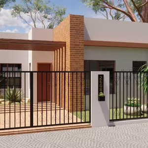 Imagem de capa para o Ebook PROJETO DE CASA COM 3 QUARTOS (1 SUÍTE COM CLOSET) | COZINHA AMERICANA E ÁREA GOURMET | TERRENO 8x20