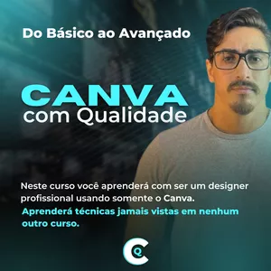 Imagem de capa para o Curso online Canva com qualidade
