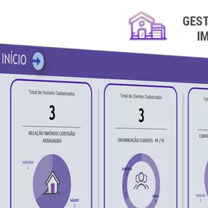 Planilha Planilha de Gestão/Aluguel de Imóveis