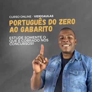 Imagem de capa para o Curso online Português do ZERO ao gabarito