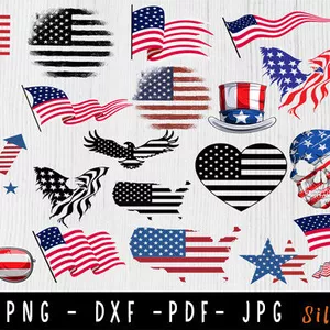 Cover image for Online course USA Flag SVG Bundle, American Flag SVG