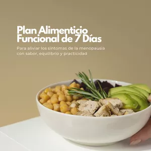 Imagen de portada para Ebook Plan Alimenticio Funcional de 7 Días Para Aliviar los Síntomas de la Menopausia