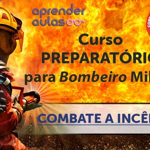 Imagem de capa para o Curso online Curso preparatório para Bombeiro Militar - Combate a incêndio