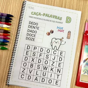 Imagem de capa para o Ebook Caça-Palavras - Caderno de Atividades
