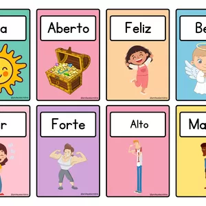 Imagem de capa para o Ebook Jogo da memória dos Antônimos