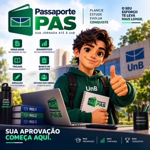 Imagem de Passaporte PAS — Sua jornada até a UnB criado por ARENAEDU COMERCIO DE CURSOS E ASSESSORIA EDUCACIONAL LTDA na hotmart
