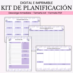 Imagen de portada para Ebook Kit de Planificación Anual, Mensual, Semanal y diaria