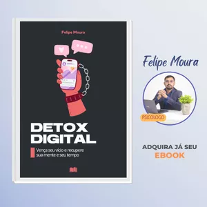 Imagem de capa para o Ebook Detox Digital: Vença seu vício e recupere sua mente e seu tempo