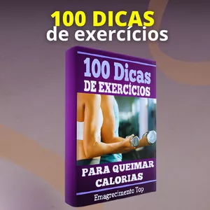 Imagem de capa para o Ebook 100 Dicas de Exercícios Para Queimar Calorias
