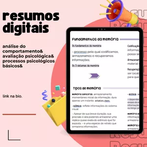 Imagem de capa para o Ebook RESUMOS DIGITAIS - PSICOLOGIA