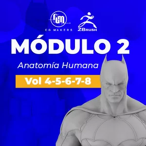 Imagen de portada para Curso online Módulo 2: Anatomía Humana en Zbrush