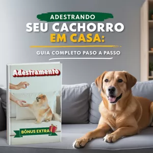 Imagem de capa para o Ebook Adestrando seu Cachorro em Casa: Guia Completo Passo a Passo