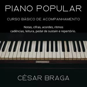 Imagem de capa para o Ebook Piano Popular - Curso básico de acompanhamento