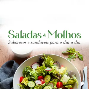 Imagem de capa para o Ebook Receitas de Saladas e Molhos