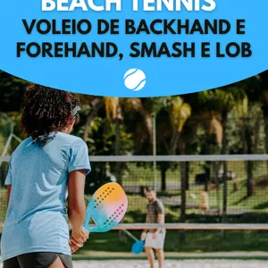 Imagem de capa para o Ebook Exercícios para Evoluir no Beach Tennis: Voleio de Backhand e Forehand, Smash e Lob
