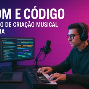 Imagem de Som e Código: Curso de Criação Musical com IA criado por Bruno Cesar de Lima na hotmart