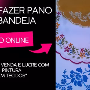 Imagem de capa para o Curso online PINTURA FÁCIL:PANO DE BANDEJA E AMERICANO