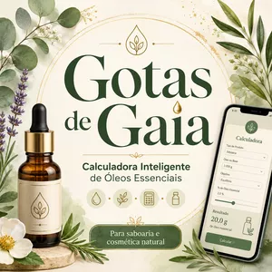 Imagem do curso Gotas de Gaia - Calculadora inteligente de óleos essenciais