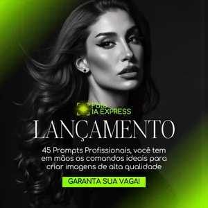 Imagem de capa para o Ebook Foto IA EXPRESS - 45 Prompts 