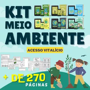 Imagem de capa para o Ebook KIT MEIO AMBIENTE - Atividades, Lembrancinhas e Moldes