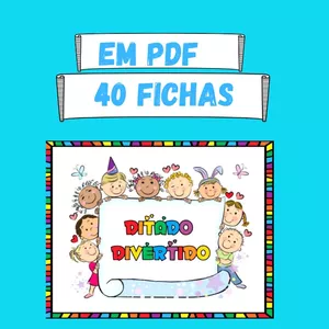 Imagem de capa para o Ebook Ditado Divertido