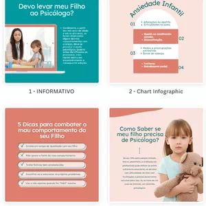 Imagem de capa para o Curso online Pack canva Psicologia Infantil