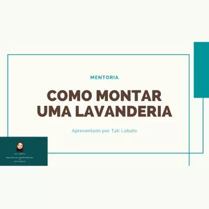 Imagem de capa para o Ebook COMO MONTAR UMA LAVANDERIA