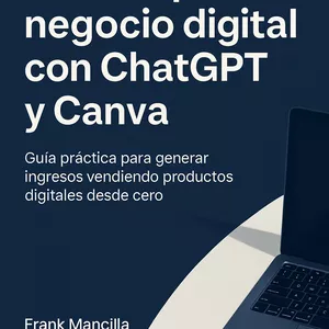 Imagen de portada para Ebook Crea tu Primer Negocio Digital con ChatGPT y Canva