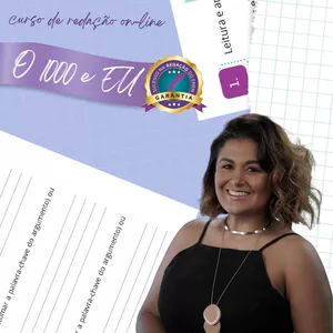 Imagem de capa para o Curso online O 1000 e EU Semestral - Preparação Inteligente para a Redação do Enem