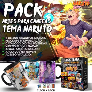 Imagem de capa para o Curso online Pack Naruto para canecas (sublimação)