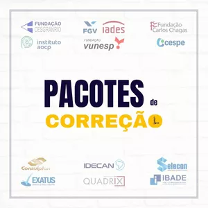 Imagem de capa para o Curso online Redação para concursos - Pacote de correções