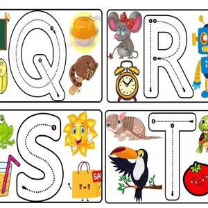 Imagem de capa para o Ebook Fichas grafo motoras do Alfabeto com imagens 