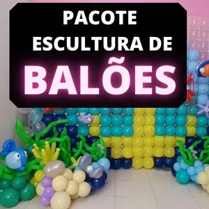 Imagem do curso Pacote de Esculturas com Balões