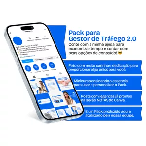Imagem de Pack Canva - Gestor de Tráfego 2.0 criado por Gabriel Campos | Packs Canva na hotmart