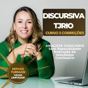Imagem do curso Discursiva TJRIO 3 Correções - ANALISTA