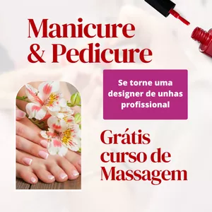 Imagem do curso Manicure e Pedicure GRATIS curso de Massagem Relaxante