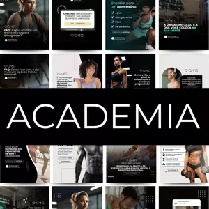 Imagem do curso Pack Canva Academia Musculação  Editável - Artes para Instagram