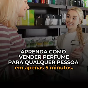 Imagem de capa para o Ebook APRENDA A VENDER PERFUME PARA QUALQUER PESSOA EM 5 MINUTOS.