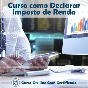Imagem principal do produto Curso online em videoaula de Como Declarar Imposto de Renda com Certificado