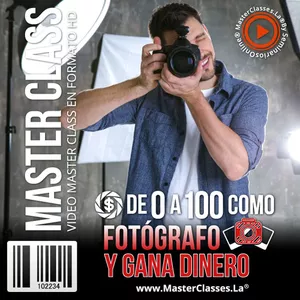 Imagen de portada para Curso online De 0 a 100 como Fotógrafo y Gana Dinero 