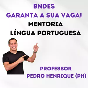 Imagem de capa para o Curso online BNDES  - Mentoria de Língua Portuguesa