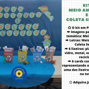 Kit: Meio ambiente e Coleta seletiva - Crislaine Ferraz | Hotmart