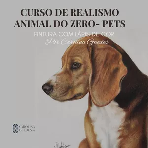 Imagem de capa para o Curso online Curso de Realismo Animal do Zero- Pets