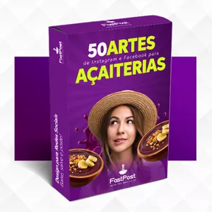 Imagem de capa para o Curso online 50 Artes para loja de Açaí