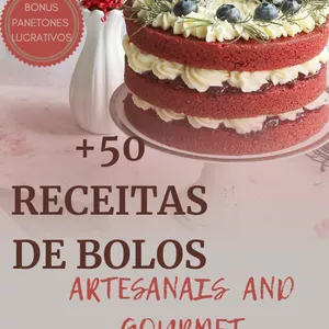 Imagem de capa para o Curso online   RECEITAS DE BOLOS ARTESANAIS AND GOURMET 50+