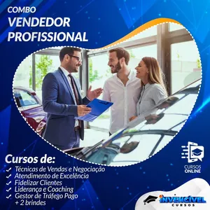 Imagem do curso VENDEDOR + Técnicas de vendas e negociação 