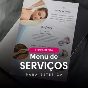 Imagem de capa para o Curso online Menu de Serviços para Estética (10 Modelos)
